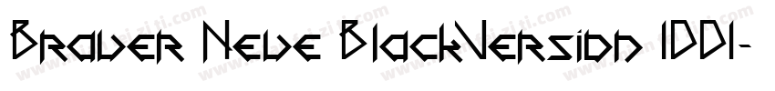 Brauer Neue BlackVersion 1001字体转换